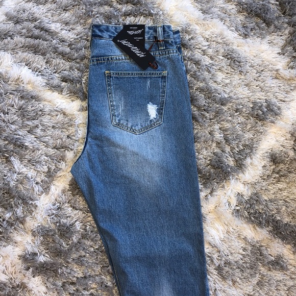 🆕 NASTY GAL High Waisted Ripped Jeans - Picture 6 of 6